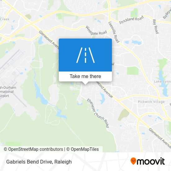 Gabriels Bend Drive map