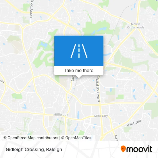 Mapa de Gidleigh Crossing