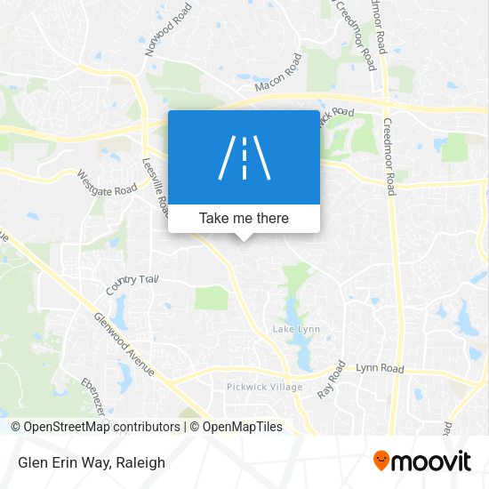 Mapa de Glen Erin Way
