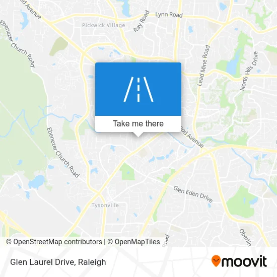 Glen Laurel Drive map