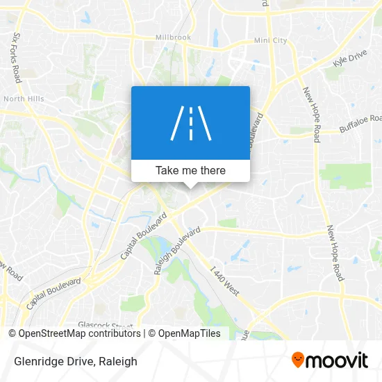 Glenridge Drive map