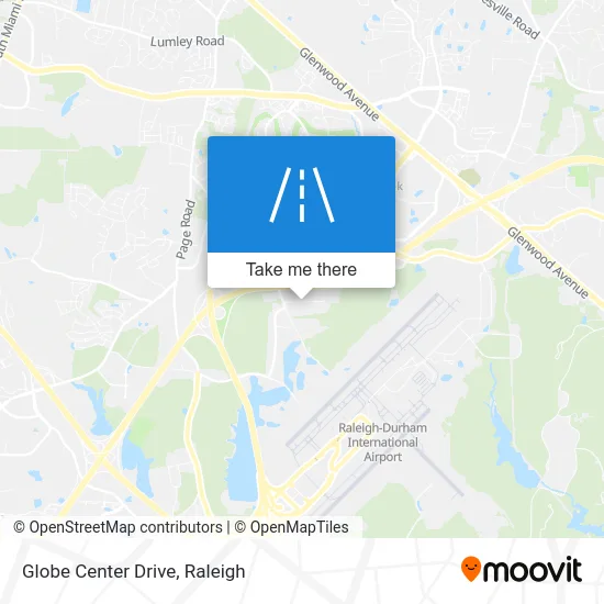 Globe Center Drive map