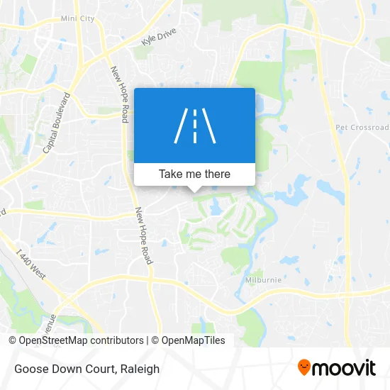 Goose Down Court map