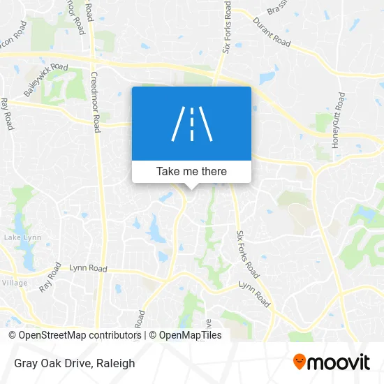 Gray Oak Drive map