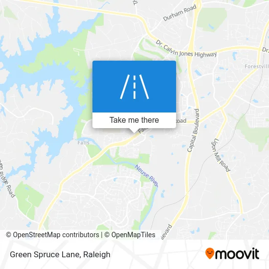 Green Spruce Lane map