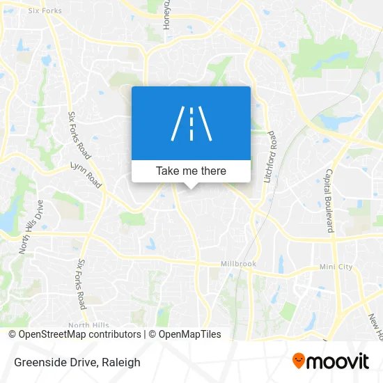 Greenside Drive map