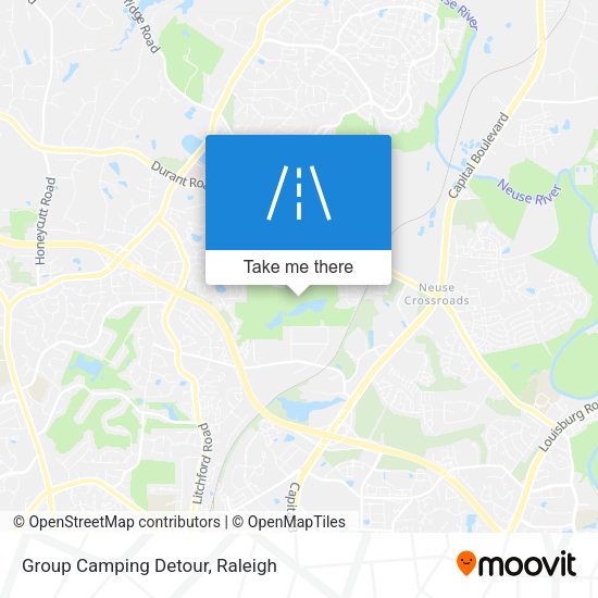Group Camping Detour map