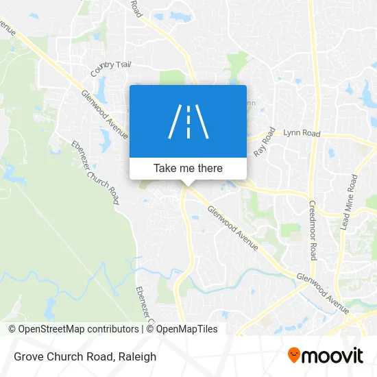 Grove Church Road map