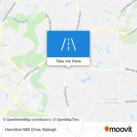 Hamilton Mill Drive map
