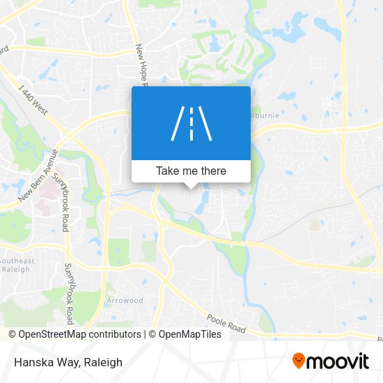 Mapa de Hanska Way