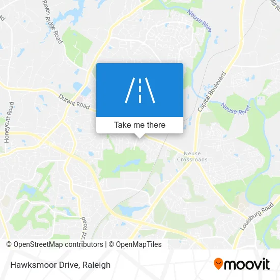 Hawksmoor Drive map