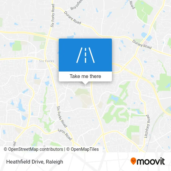 Heathfield Drive map