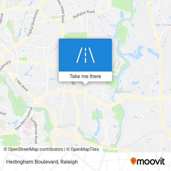 Hedingham Boulevard map