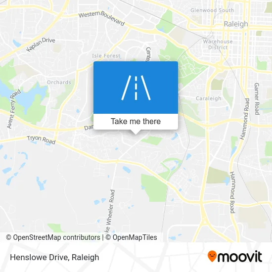 Henslowe Drive map