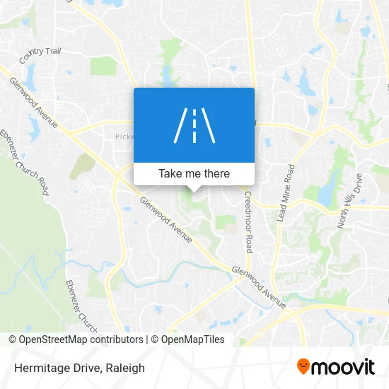 Hermitage Drive map
