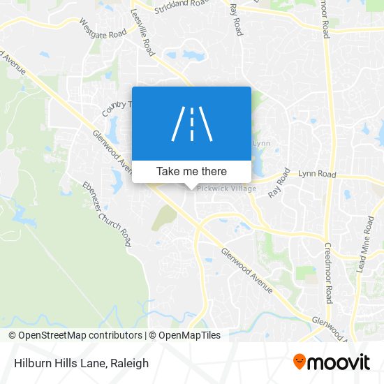 Hilburn Hills Lane map