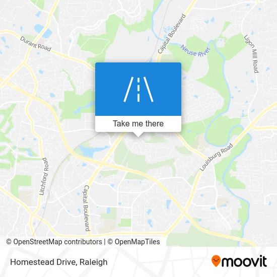 Homestead Drive map