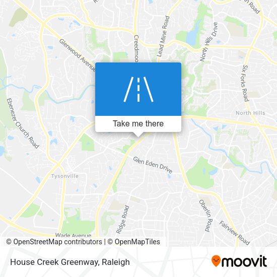 House Creek Greenway map