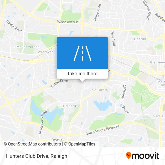 Hunters Club Drive map