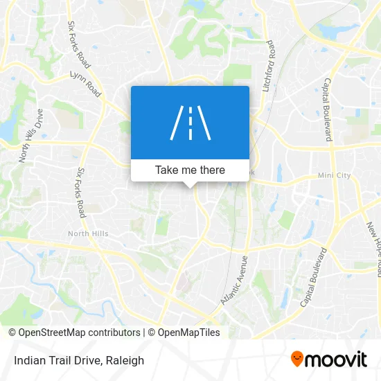 Indian Trail Drive map