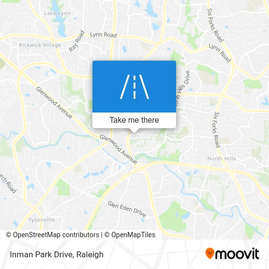 Inman Park Drive map