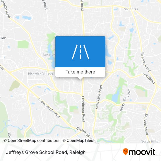 Jeffreys Grove School Road map