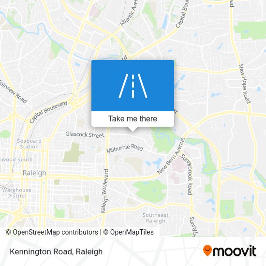 Mapa de Kennington Road