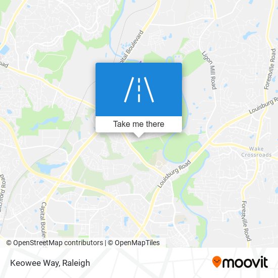 Keowee Way map