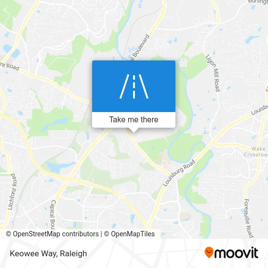 Keowee Way map