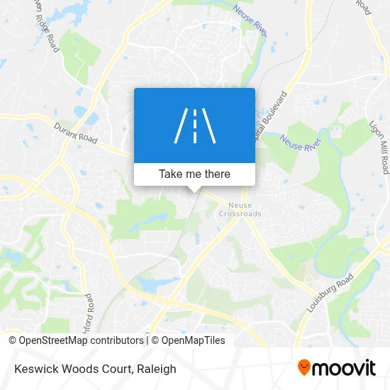 Keswick Woods Court map