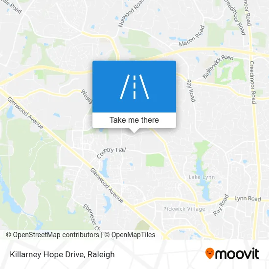 Killarney Hope Drive map