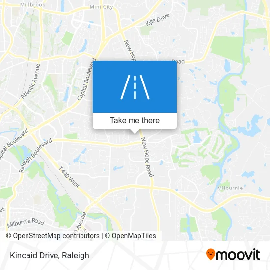 Kincaid Drive map