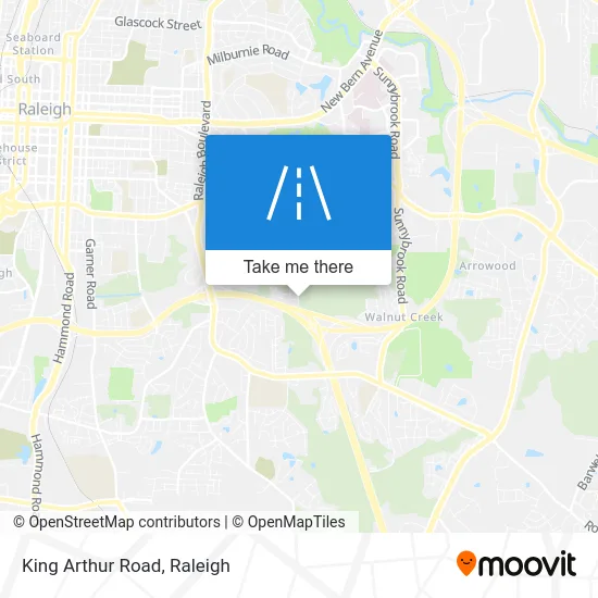 King Arthur Road map