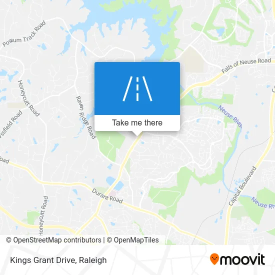 Kings Grant Drive map