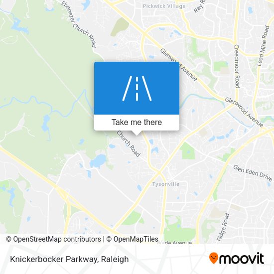 Knickerbocker Parkway map