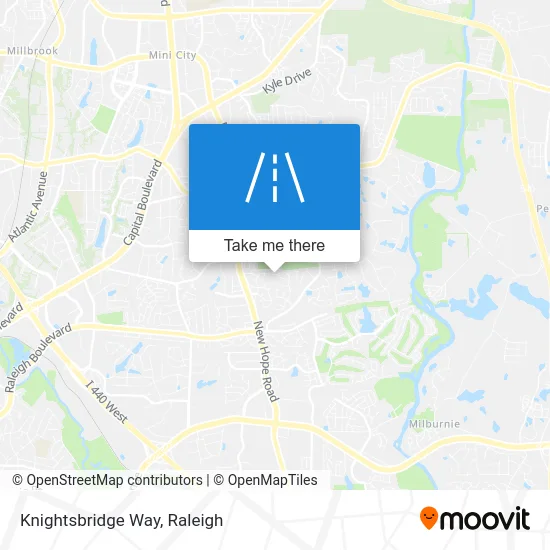 Knightsbridge Way map