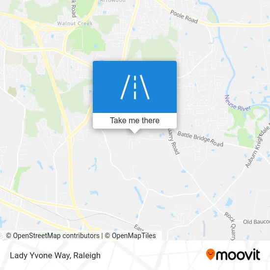 Lady Yvone Way map