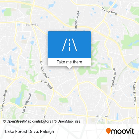 Lake Forest Drive map