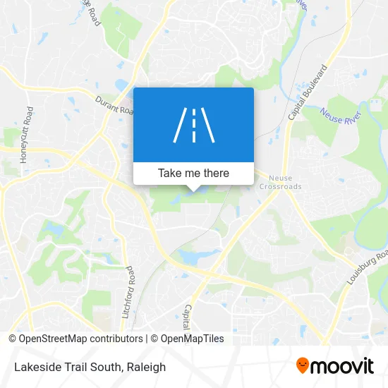 Lakeside Trail South map