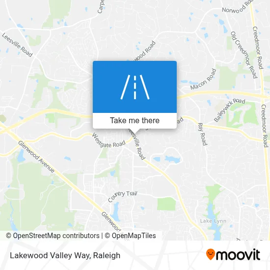 Lakewood Valley Way map