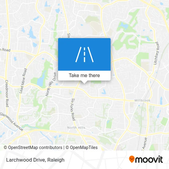Larchwood Drive map