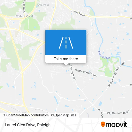 Laurel Glen Drive map
