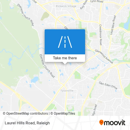 Laurel Hills Road map