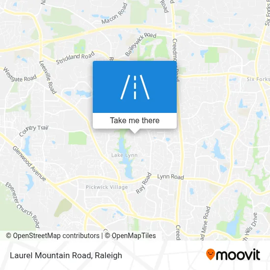 Laurel Mountain Road map