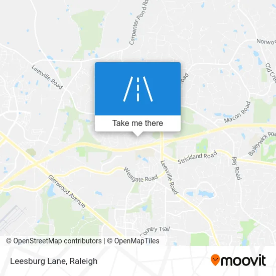 Leesburg Lane map