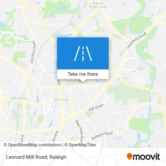 Leonard Mill Road map