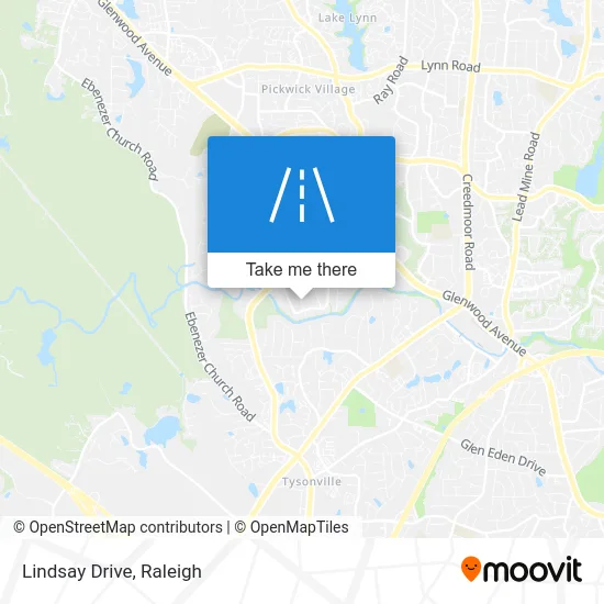 Lindsay Drive map