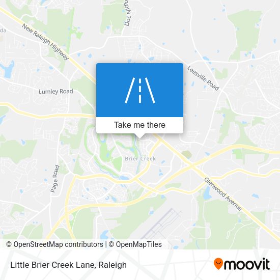 Little Brier Creek Lane map