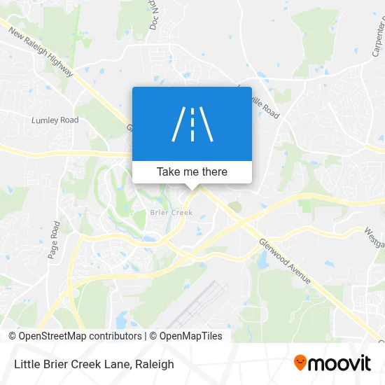 Little Brier Creek Lane map