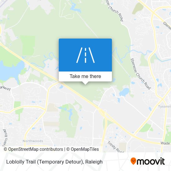 Loblolly Trail (Temporary Detour) map